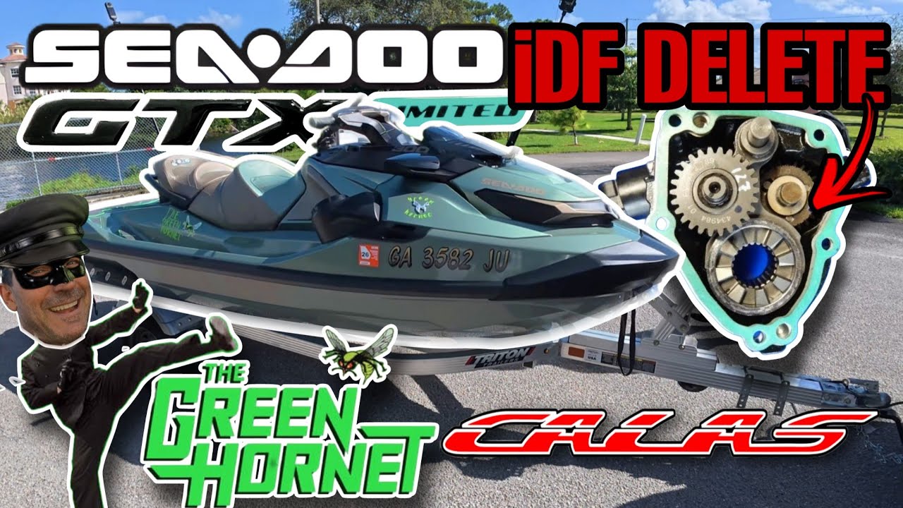 Sea-Doo GTX Limited разгоняется до 89 миль в час с iDF Delete | Green Hornet