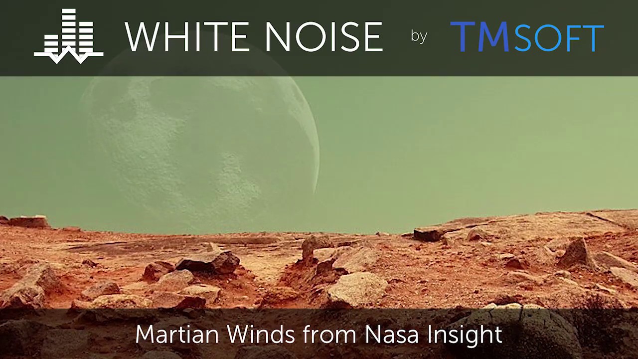 Mars Wind from NASA Insight - 10 Hour Sleep Sound - Black Screen