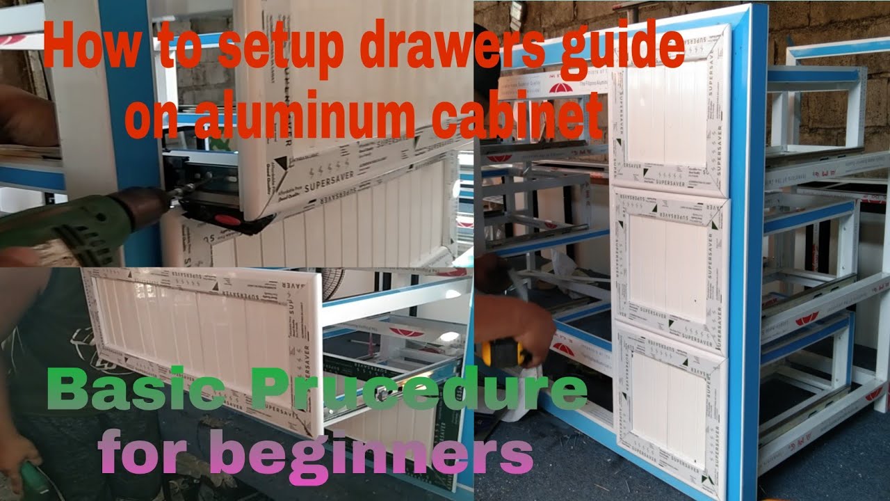 How to setup drawer guide on aluminum Cabinet@Dennis-qt5kl