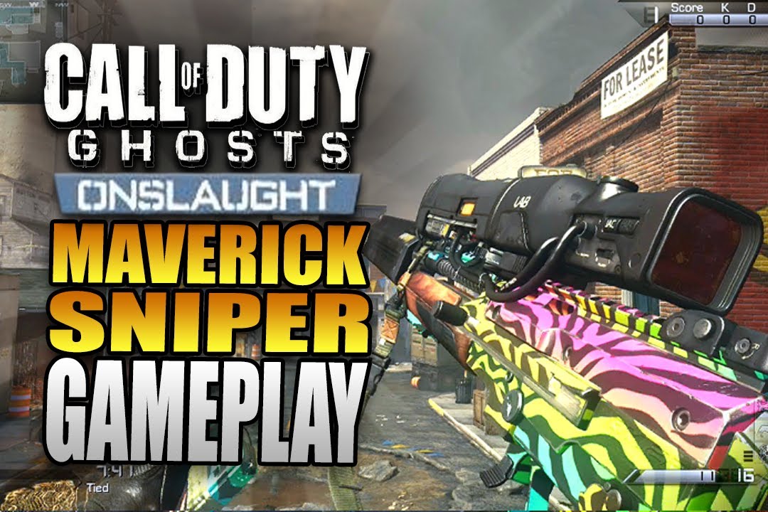 Call of Duty Ghost Onslaught Gameplay - Maverick Sniper Quickscoping Multiplayer Gameplay!