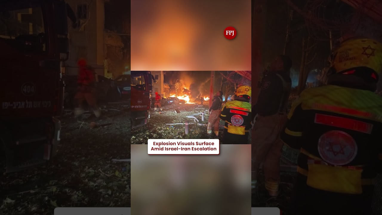 Impact of Iranian Ballistic Missile in Tel Aviv | Rising Israel-Iran Tensions