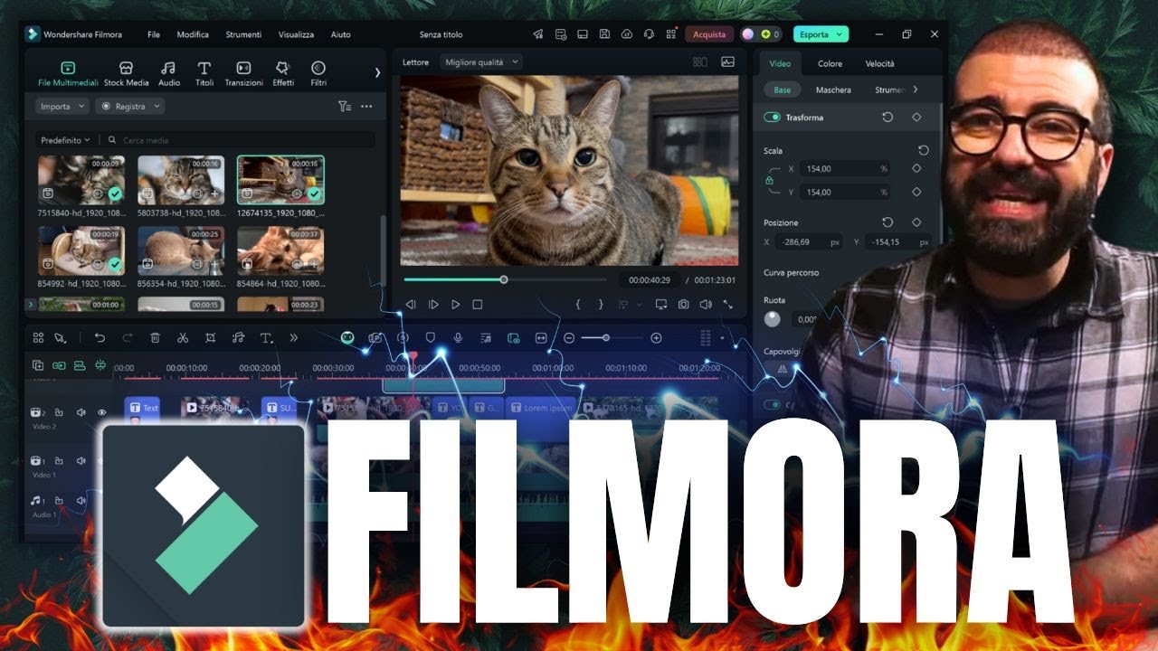 FILMORA 14 🎬 CORSO COMPLETO e GRATIS per MONTAGGIO VIDEO potente, frizzante e veloce!