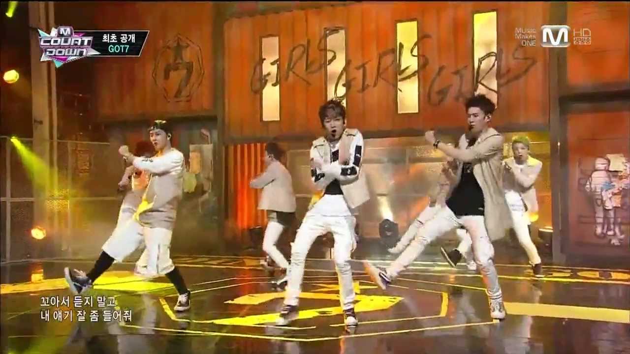 [140116] GOT7 - Intro+Follow Me+Girls Girls Girls (Debut Stage)