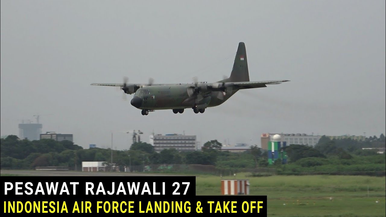 Mantap !!! Pesawat Rajawali 27 TNI AU Landing dan Take Off di Bandara Soekarno-Hatta Jakarta 2022