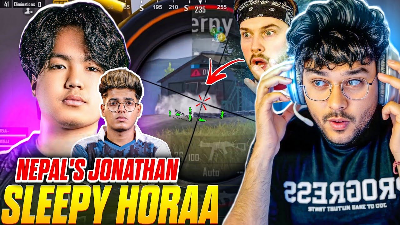 NEPAL'S 🇳🇵JONATHAN ? 🤯 SLEEPY HORAA UNSTOPPABLE CLUTCHES 🔥 | PUBG REACTION @ThorGaming77