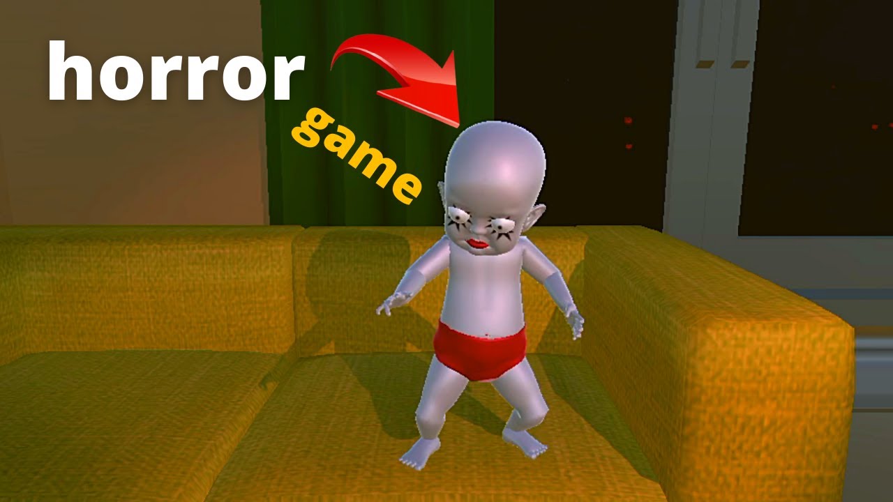 the baby in dark house - scary eyes of baby finds you Child horror game