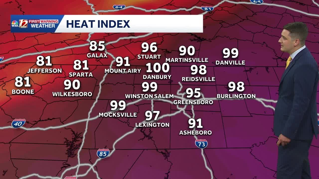 Heat Advisory All of Friday with Risk Serve Storms