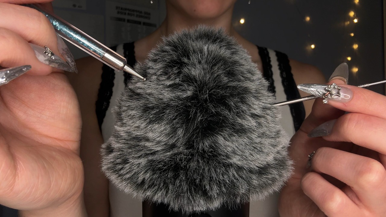 ASMR Dull & Sharp Fluffy Mic Triggers for Relaxation, Focus, Study, Sleep (No Talking)