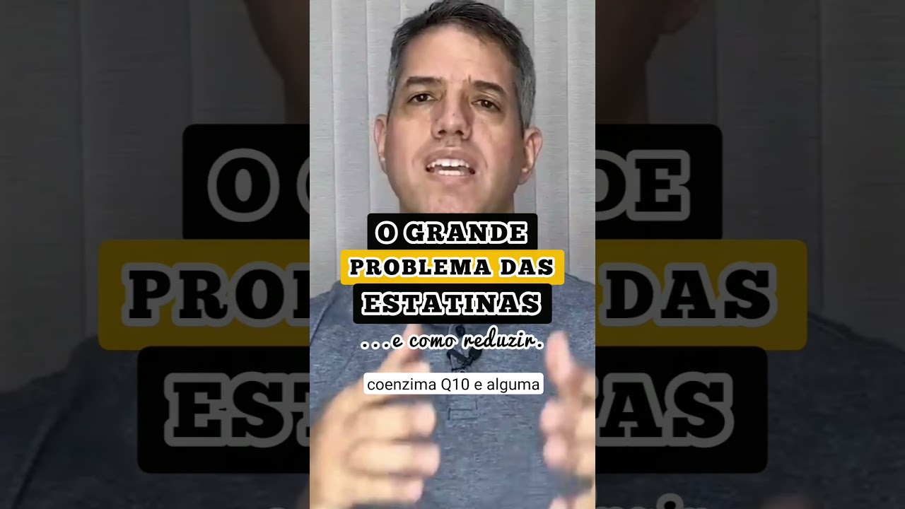 O GRANDE PROBLEMA DAS ESTATINAS (QUE REDUZ O COLESTEROL) Dr Alain Dutra #shorts #saude #estatinas