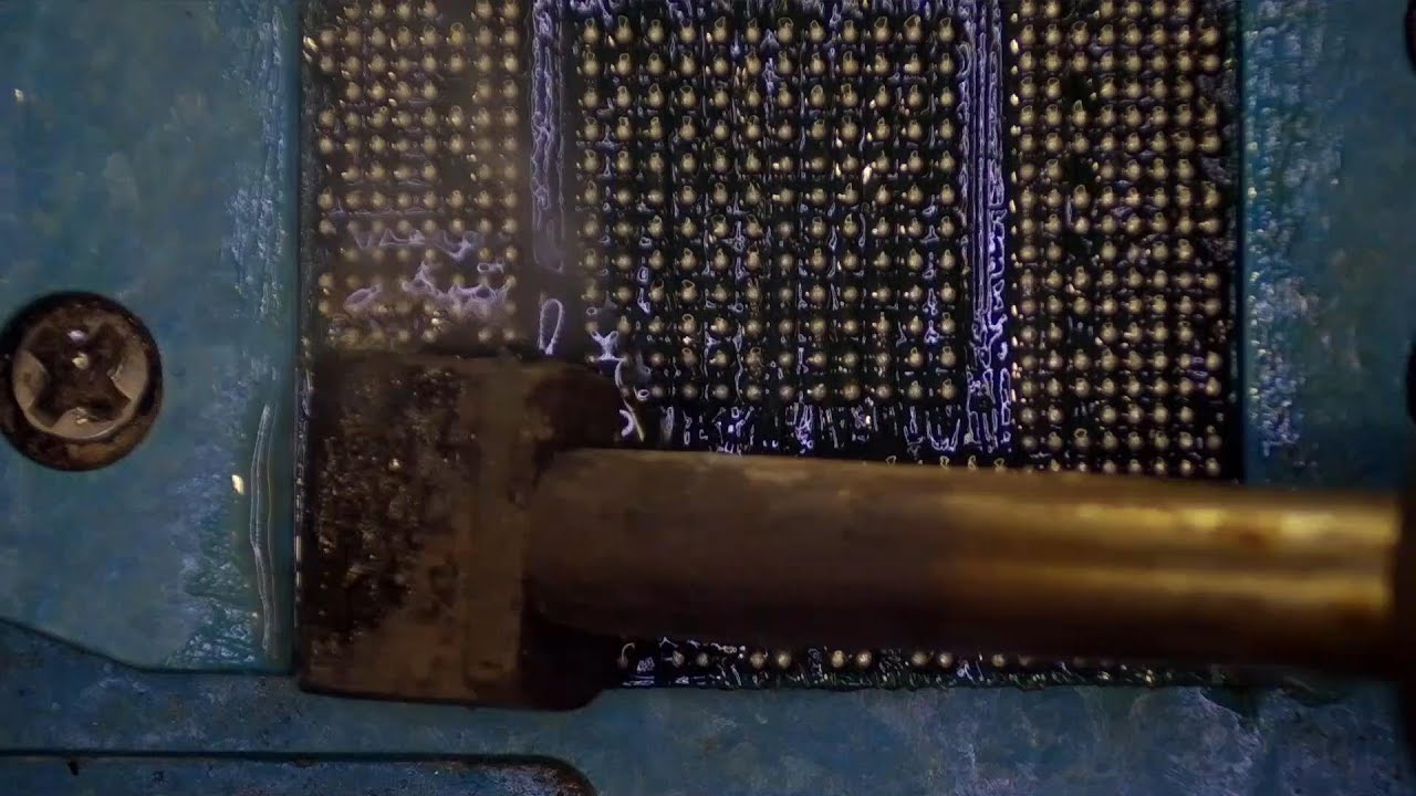 GP107-400-A1chip#reballing process#techworld#chiplevelrepair