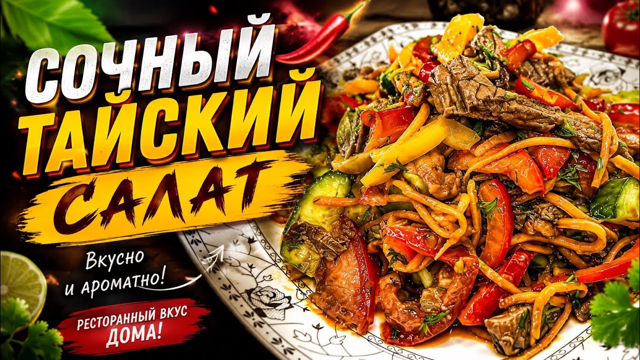 🌶️ Тайский салат с мясом | Тай стиліндегі етті салат