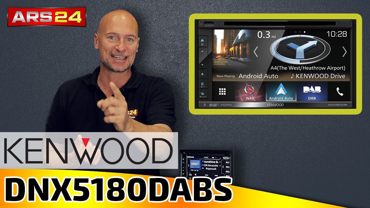 Kenwood DNX5180DABS | Navigationsradio mit Apple CarPlay, android auto und WebLink | ARS24
