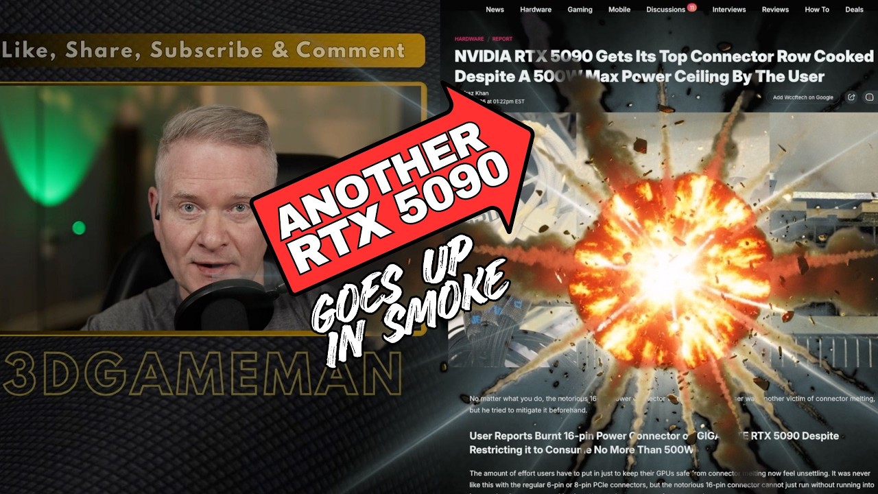 Another RTX 5090 Goes Up In Smoke