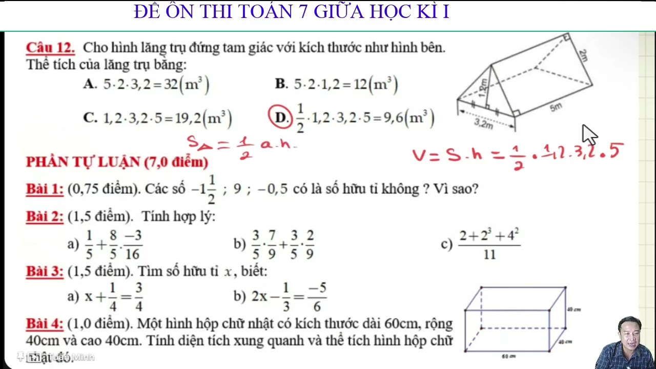 ĐỀ THI TOÁN 7 GIỮA KÌ 1/TMTTUAN
