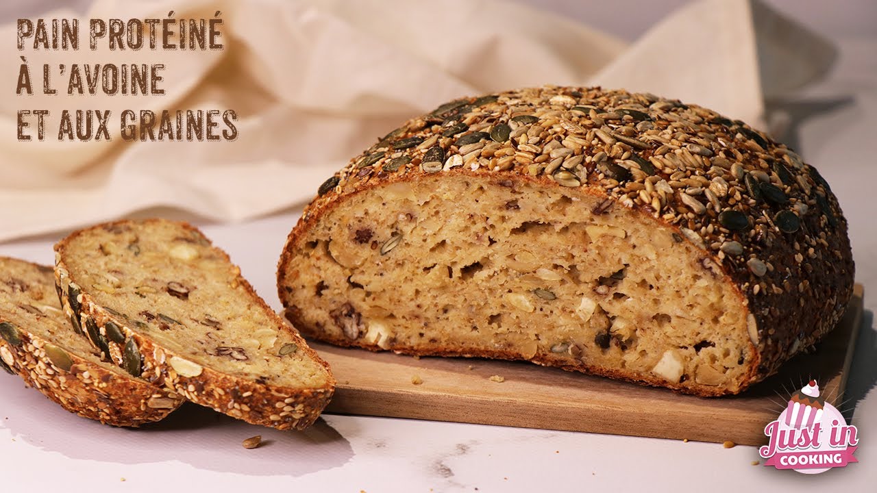 Recette de Pain Protéiné à l'Avoine et aux Graines (IG Bas, Sans Gluten)