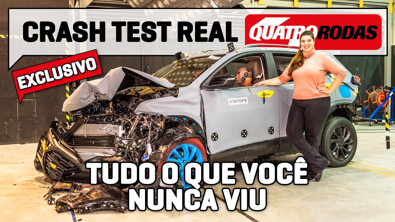 Mostramos TUDO o que voc&ecirc; NUNCA VIU em um crash test de um carro