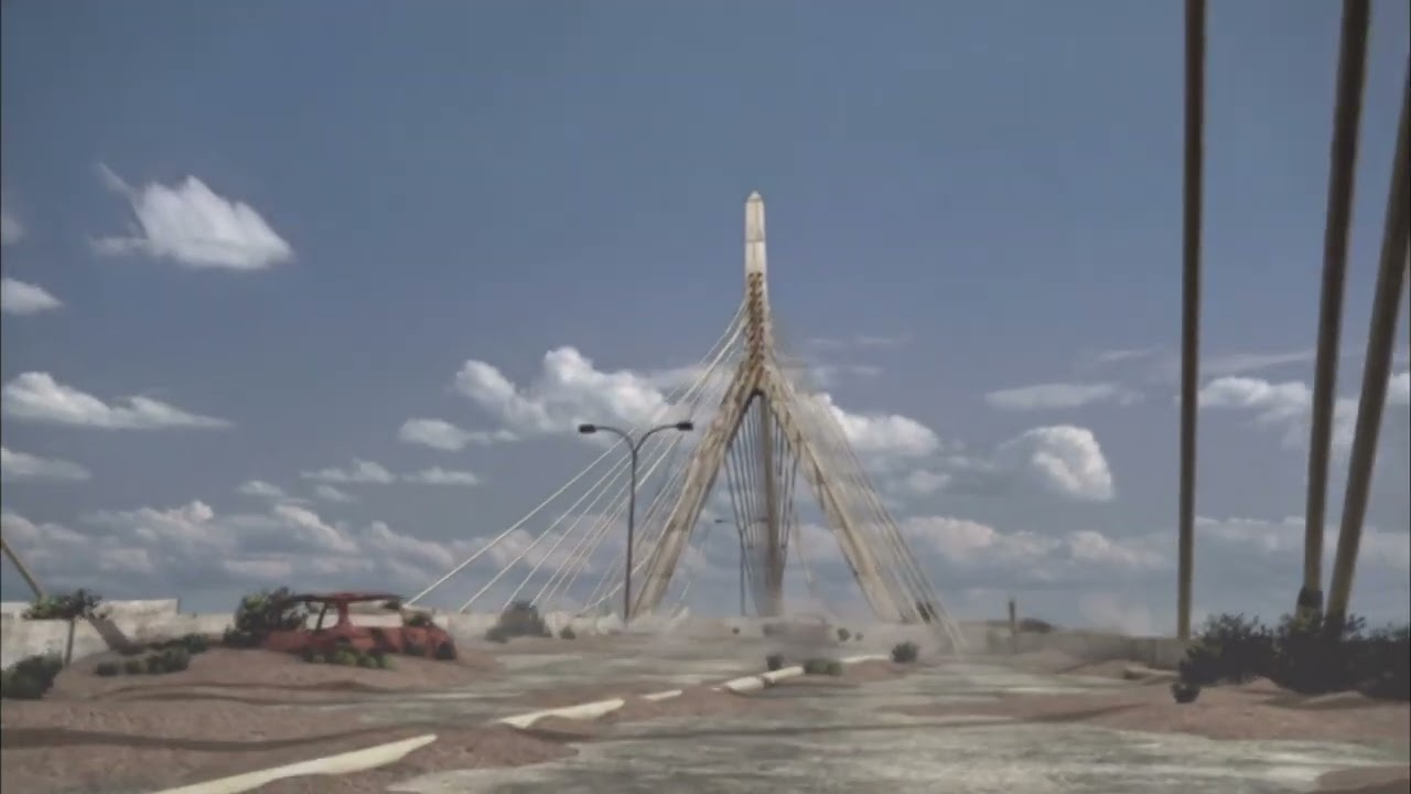 Leonard P. Zakim Bunker Hill Bridge - Collapse Animation