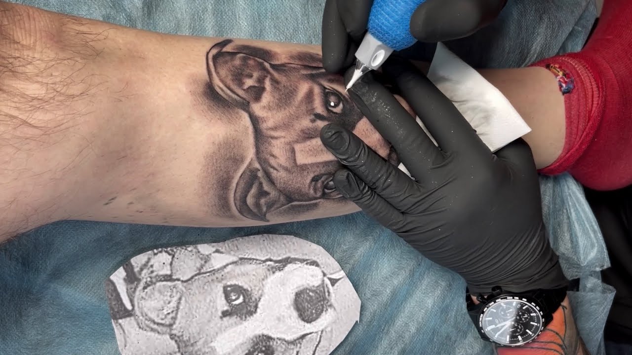 Dog Portrait Tattoo