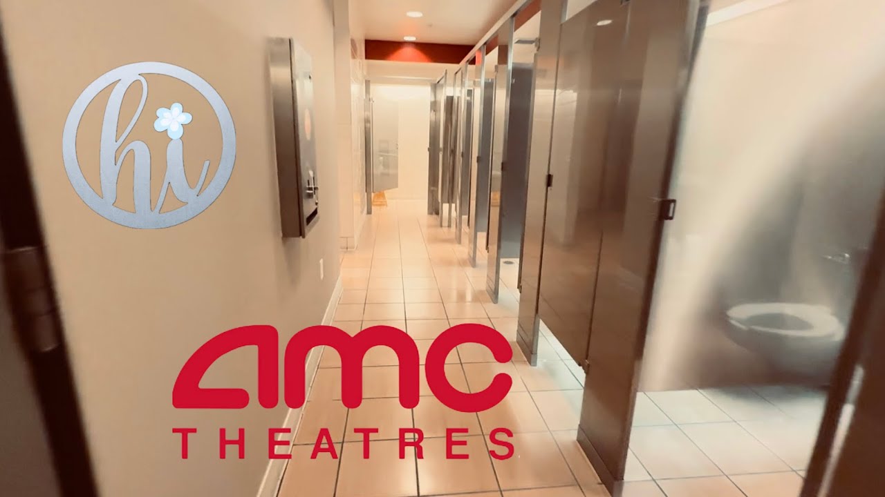 Women’s, Men’s, All-Gender Restroom Tour | American Standard Afwall Toilet Flush | AMC, Arcadia, CA