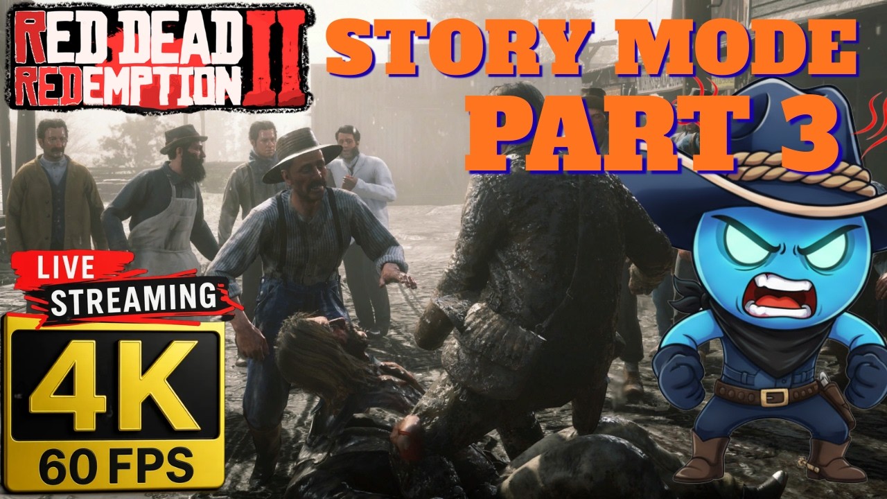 🔴LIVE RDR2 - Story Mode Walkthrough in 4K60 - Part 3
