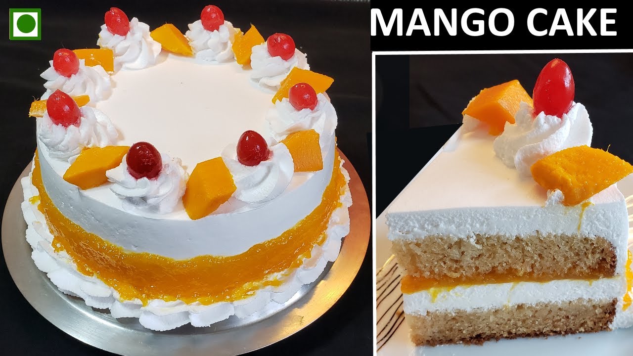Eggless Mango Cake Recipe without Oven | बिना अंडा, बिना ओवन पतेले में बनाये मैंगो केक