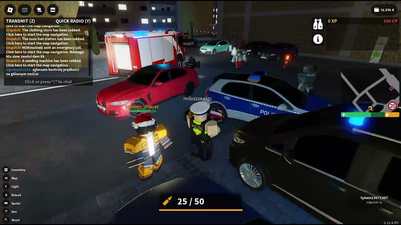 Zadyma w Roblox Emergency Hamburg