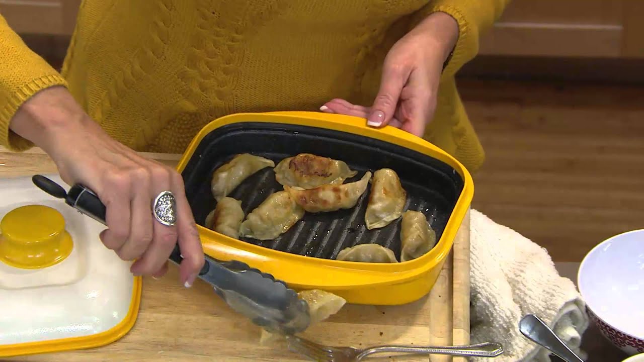 Rangemate 3 pc set Nonstick Microwave Grill Pan with David Venable