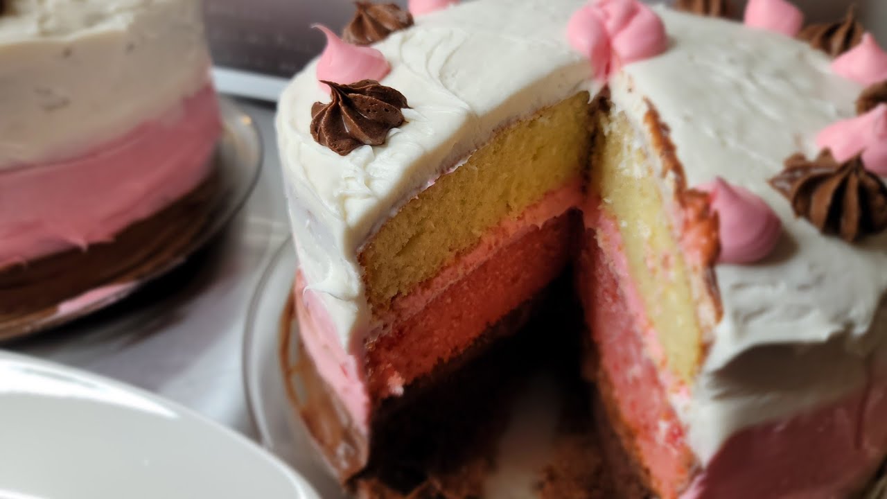 How to Make Worlds Best Neapolitan Cake... (Neapolitan Ice-cream)