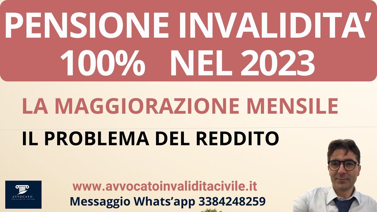 PENSIONE INVALIDITA' 100% NEL 2023