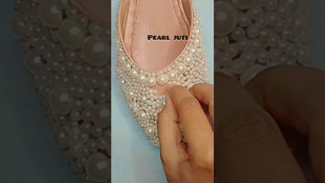 Diy Pearl juti | How to make Pearl juti #diy #shorts