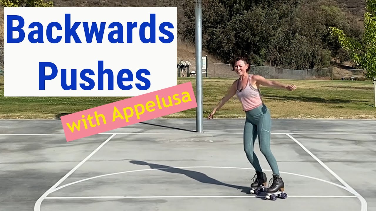 BACKWARDS PUSHES & DRILL for Rollerskaters