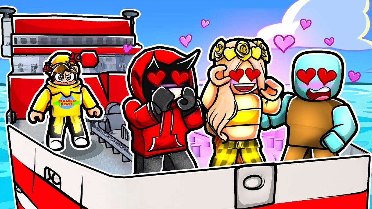 Trapped On A CRUISE With MANGOS SISTER In Roblox
