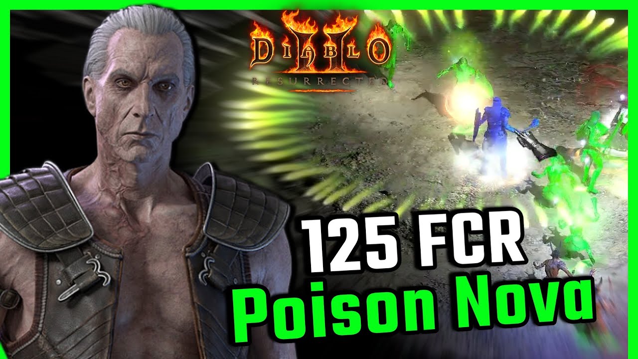 125 FCR Poison Nova Necromancer, руководство по сборке и демонстрация — Diablo 2 Resurrected