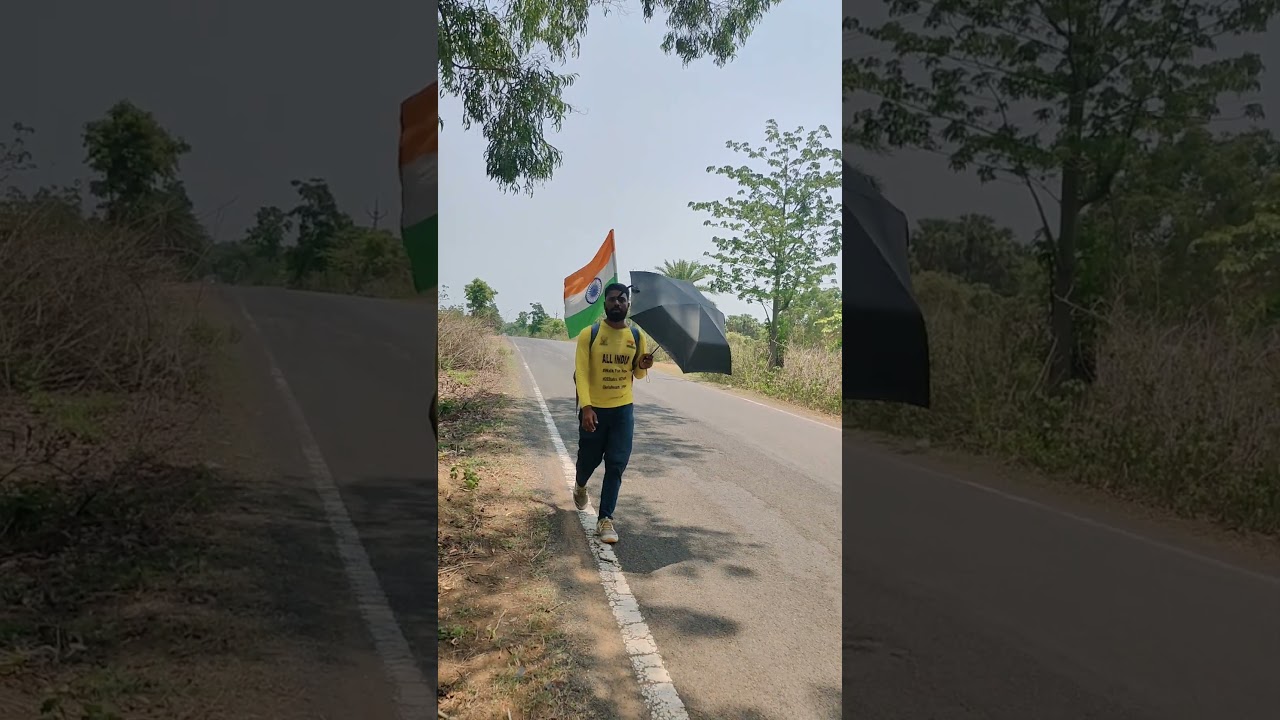 All India tour by walking 🚶🧑&zwj;🦯 #krishnamyoga #shorts #short #ytshorts #motivation #walking #2023