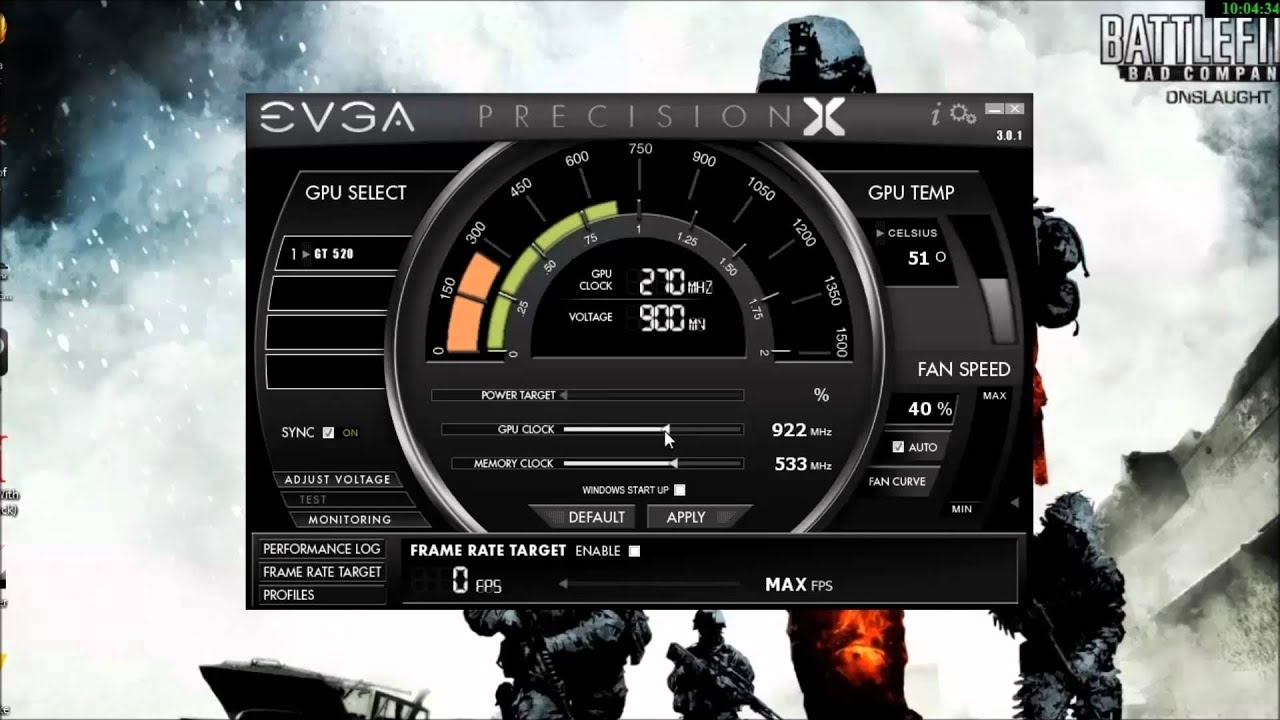 How to Overclock GT 520 (EVGA Precision X)