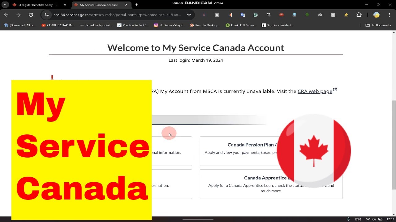 How to Open My service Canada Account