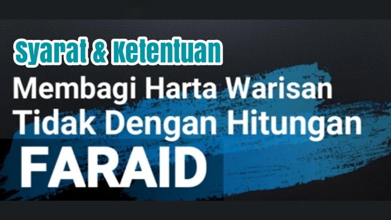 Kursus Faroid (13) Keluar dari hitungan warisan/Takhoruj
