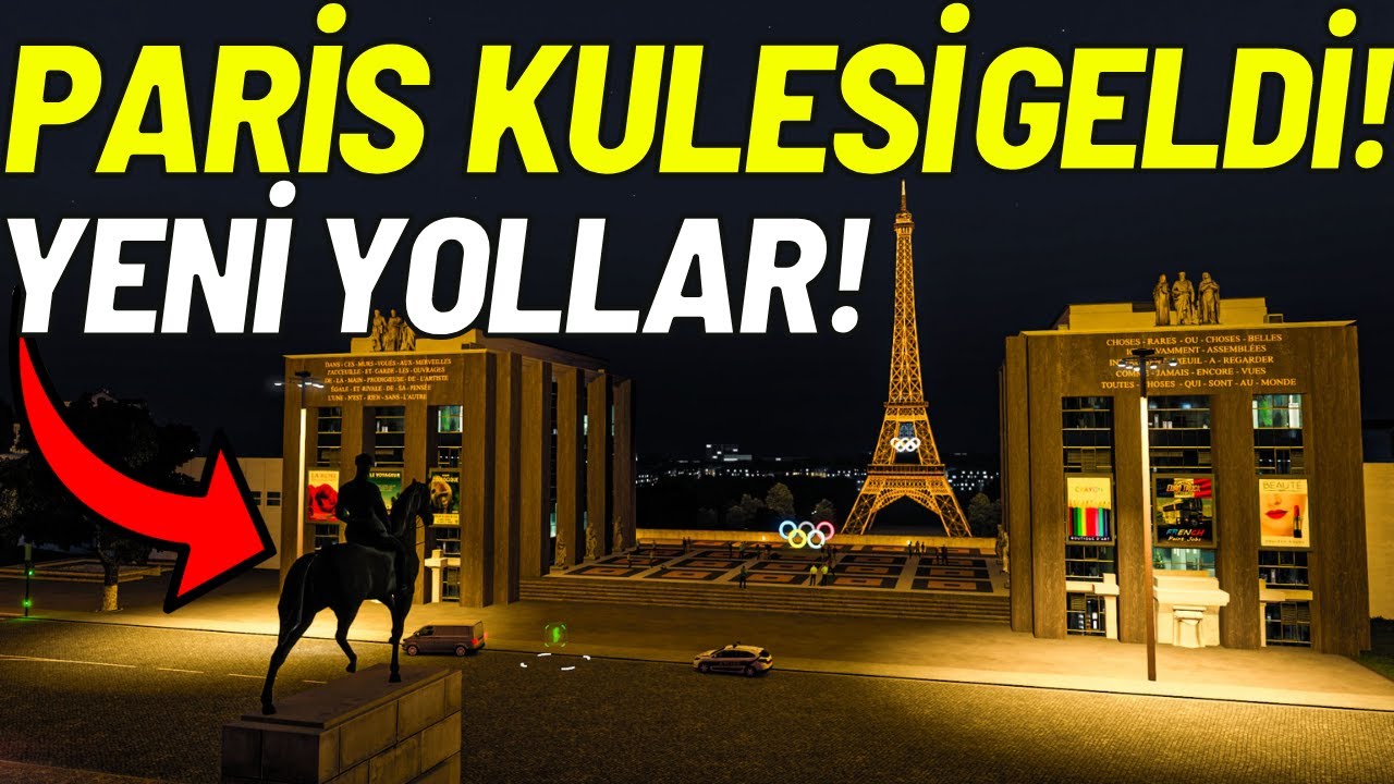 ETS 2 PARİS EYFEL KULESİ GELDİ!/GİZLENMIS YOLLAR!