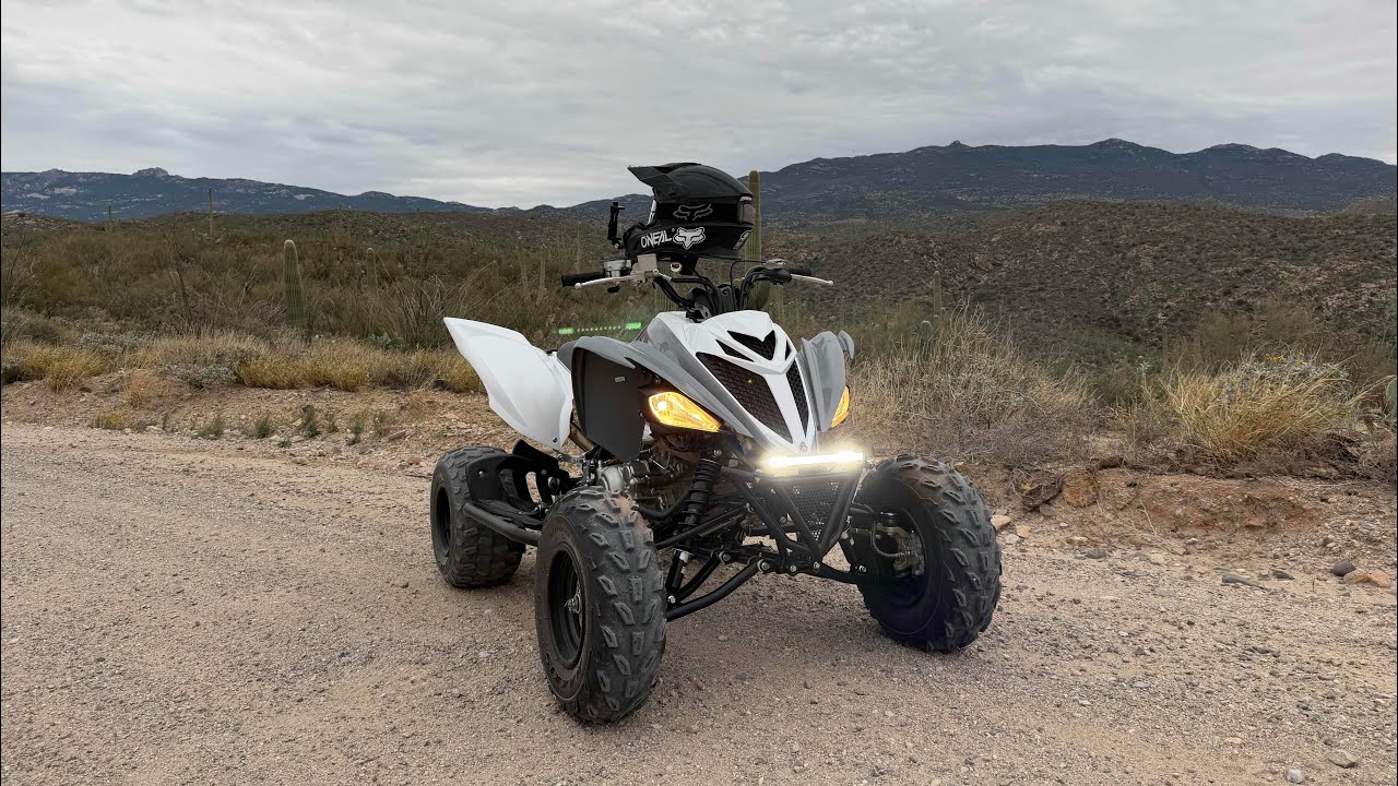 Yamaha raptor 700R trail riding at ￼￼Redington pass