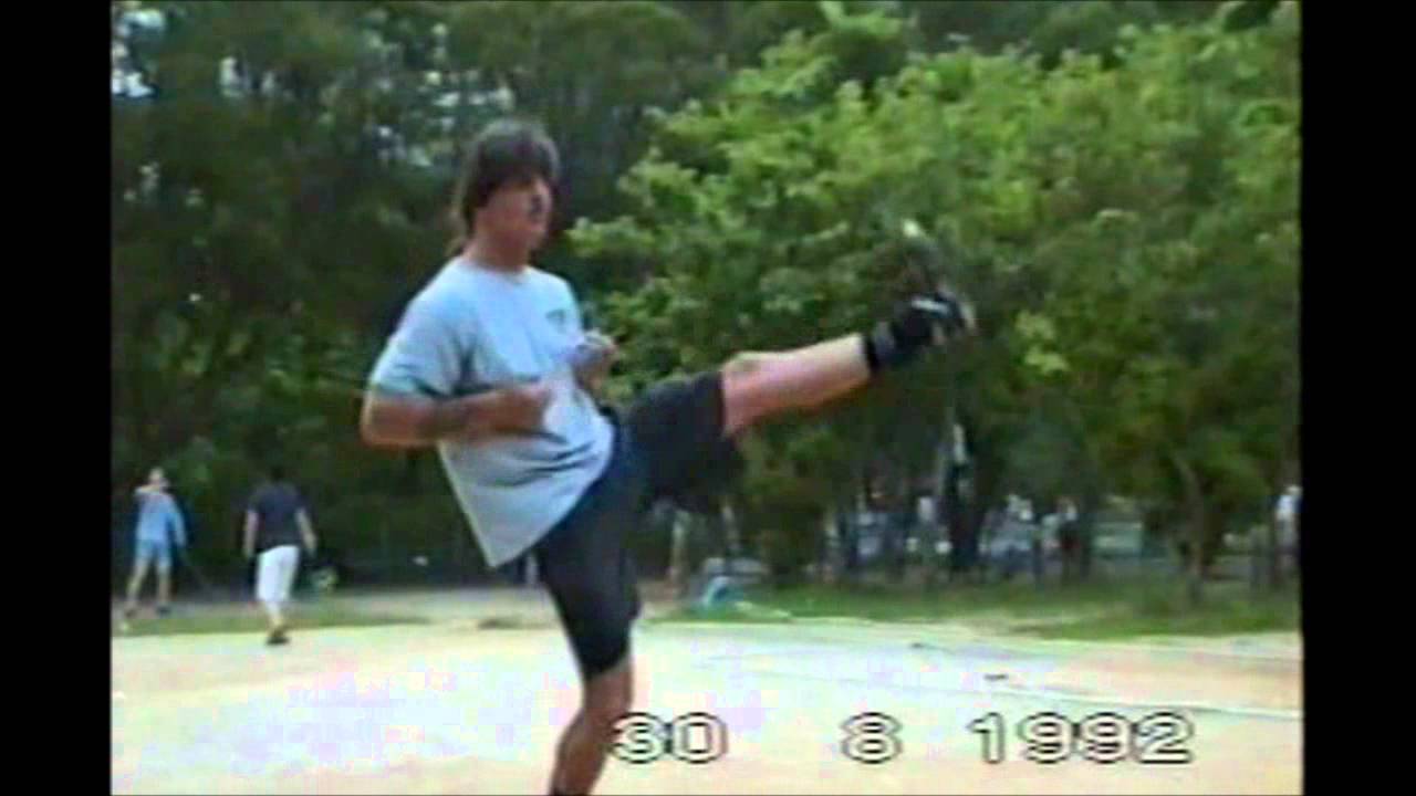 Michael Griesel 1992 en Hongkong en el Victoria Parque