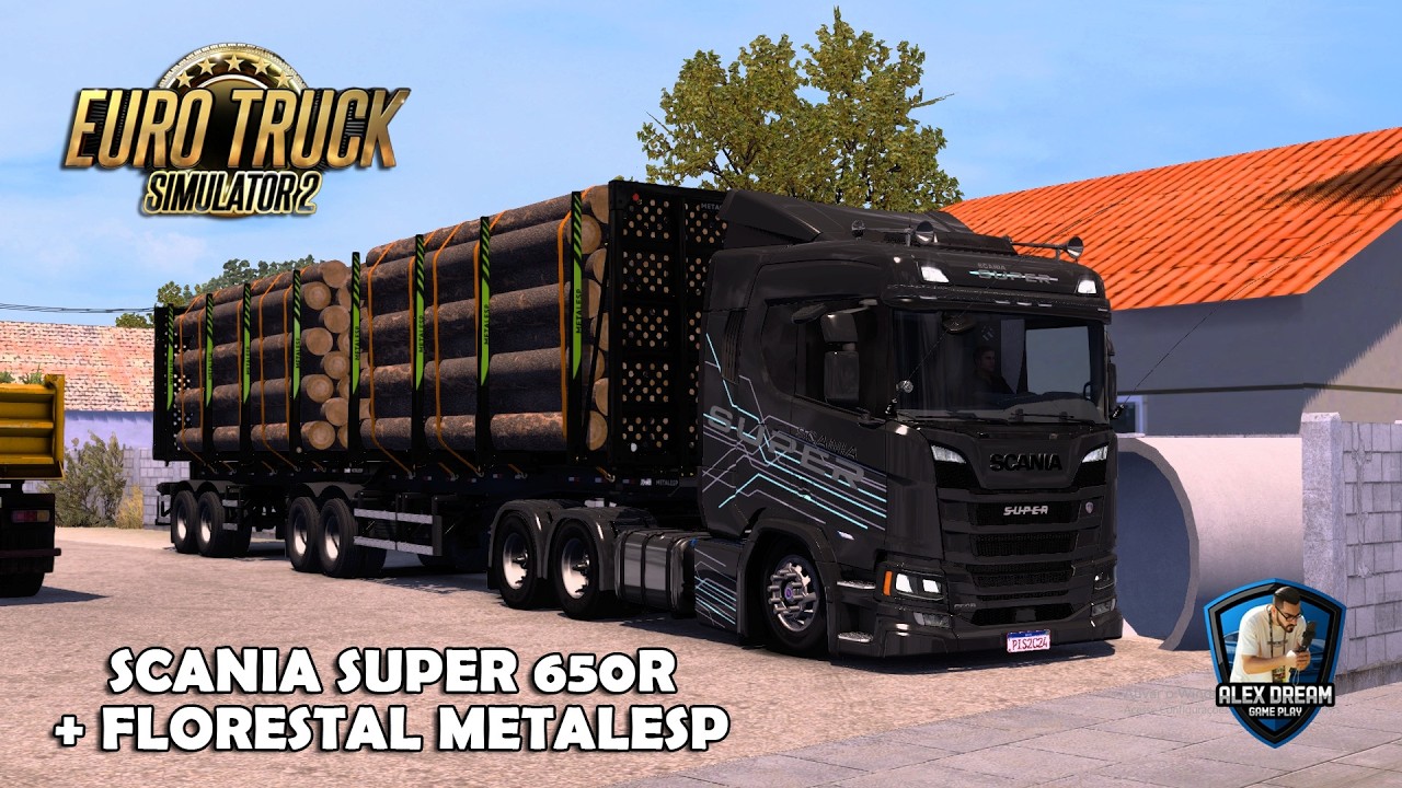 SCANIA SUPER + FLORESTAL METALESP CARGA DE TRONCOS | EURO TRUCK SIMULATOR 2
