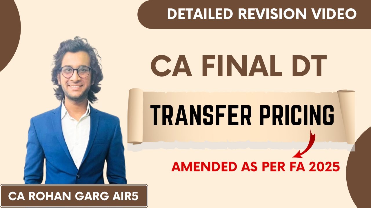 Transfer Pricing Detailed Revision CA Final DT May'26