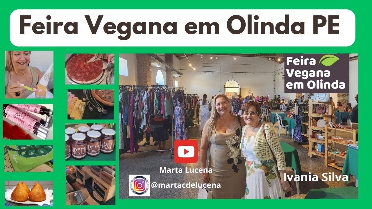 Feira Vegana em Olinda PE - arte e gastronomia