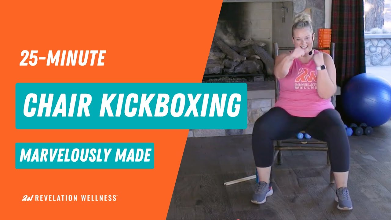 25-Minute Chair Kickboxing Workout!