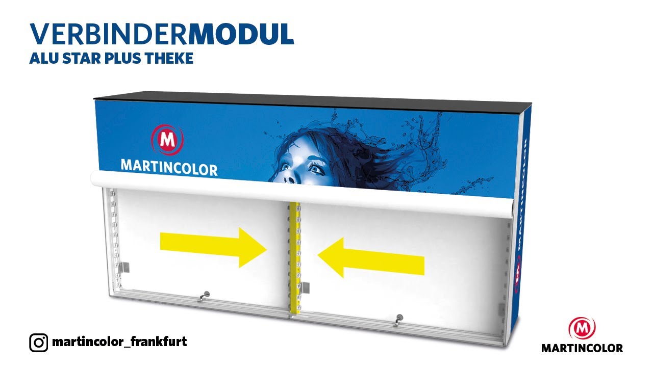 Messetheke LED - Erweiterungsmodul f&uuml;r Leuchttheken, Theken beleuchtet