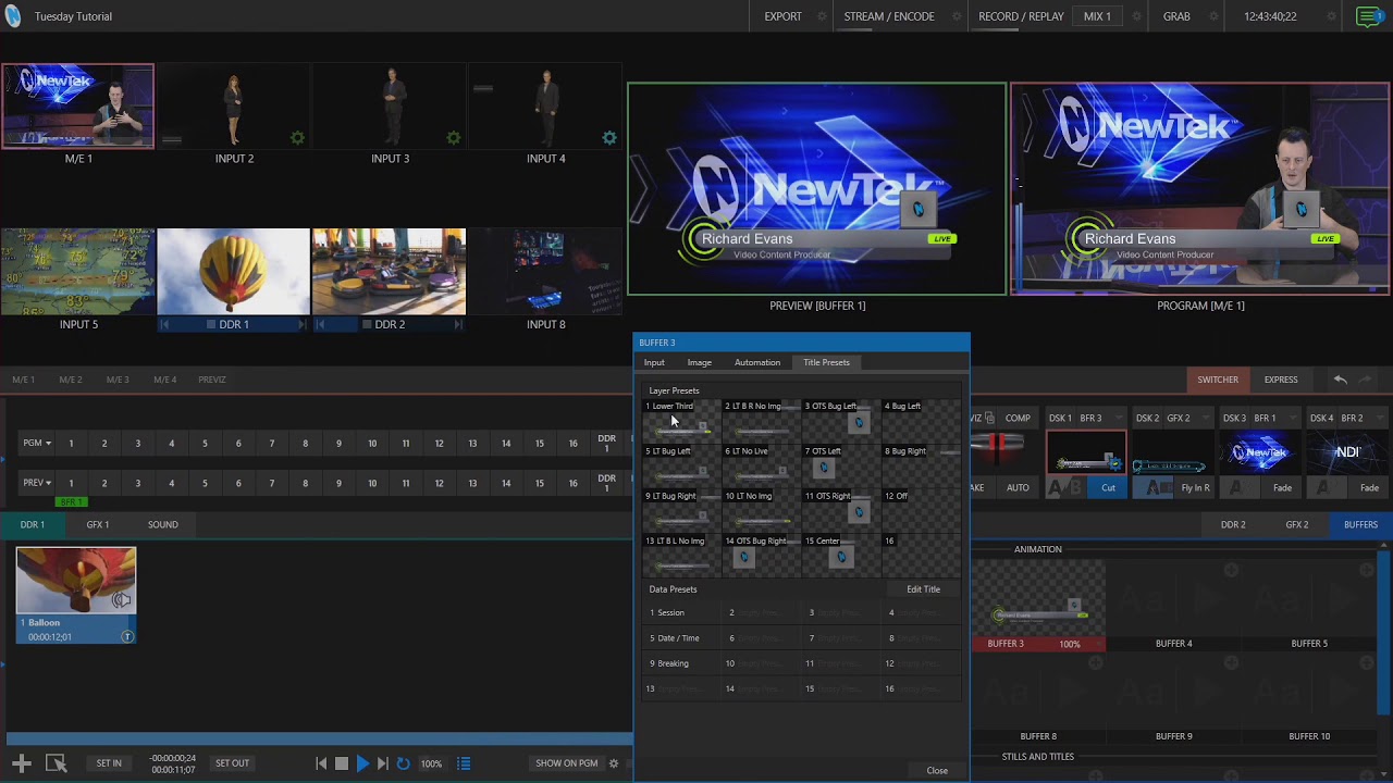LiveGraphics in TriCaster® TC1 and NewTek VMC1
