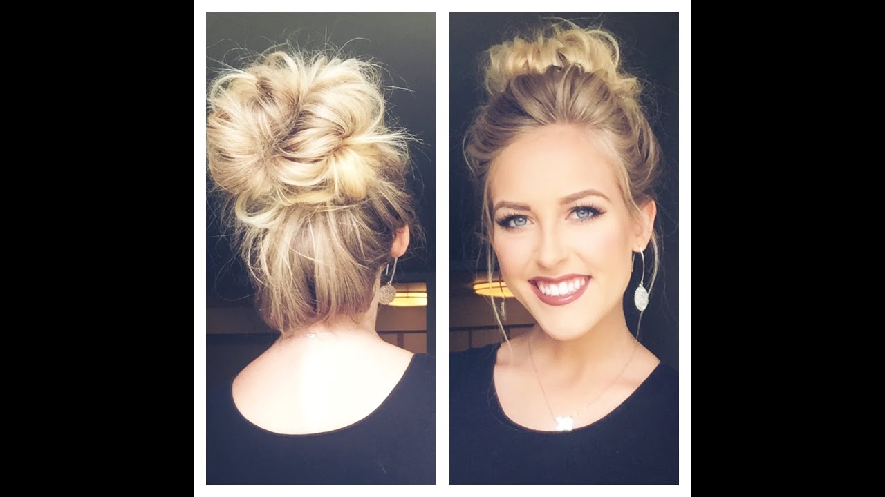 CUTE MESSY BUN | Less than 5 min