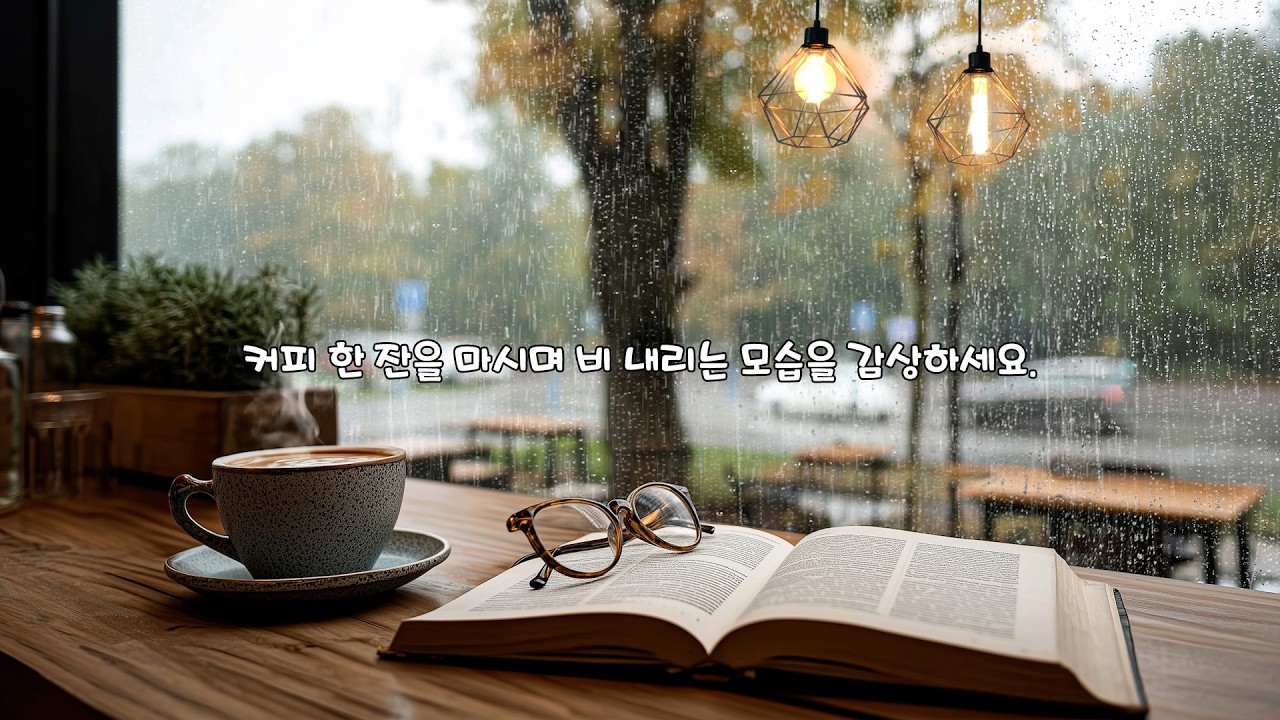 [Playlist] 비 오는 아침, 카페에서 잔잔한 피아노 선율이 울려 퍼졌다 | Reading a book and relaxing by the window in the rain