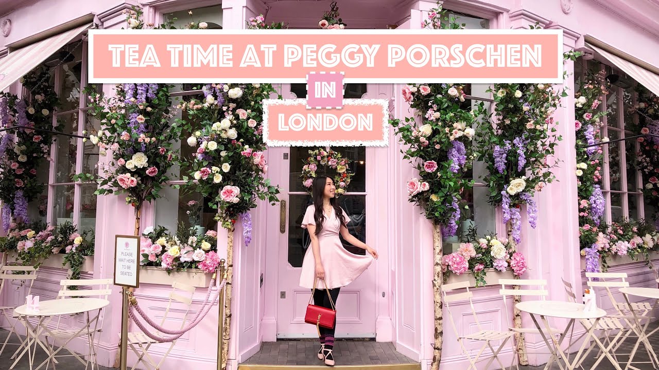 PEGGY PORSCHEN CAKES - TEA TIME in LONDON at A Lovely Pink Café (Belgravia Location)