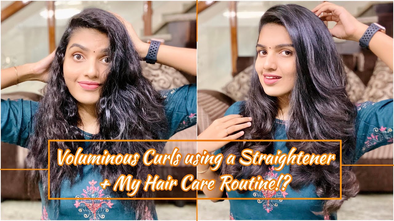 How I do Straightening & Curls using Just a Straightener *No Curler Needed*|My Hair Care Routine!?|
